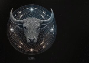 Taurus Illustration Artwork for Astrology Signs and Dates