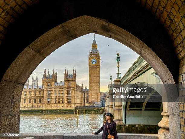 Dystopian novels. LONDON, UNITED KINGDOM - MARCH 05: A view of Big Ben, the Houses of Parliament, the Palace of Westminster in London, United Kingdom on March 05, 2024. 