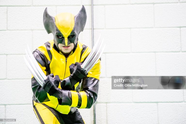 MCM London Comic Con 2018 LONDON, ENGLAND - MAY 25: A cosplayer in character as Wolverine from X-Men on Day 1 of the MCM London Comic Con at The ExCel on May 25, 2018 in London, England. (Photo by Ollie Millington/Getty Images)