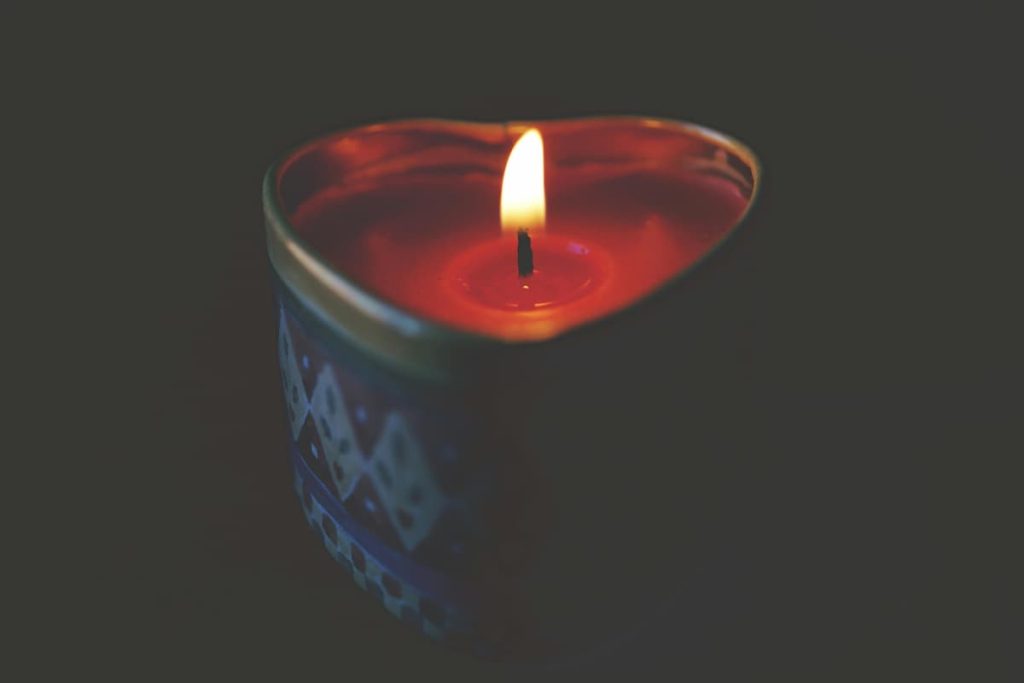 Burning Heart Shaped Candle Photo for Most Faithful Zodiac Signs