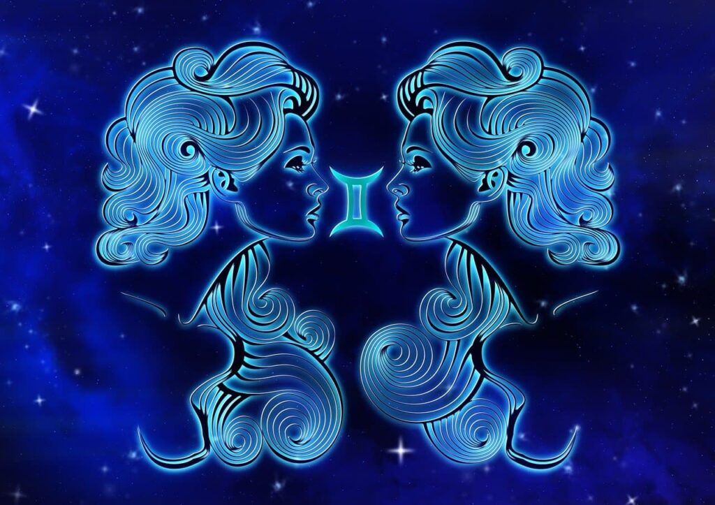 Gemini Zodiac Illustration for Gemini and The Lovers