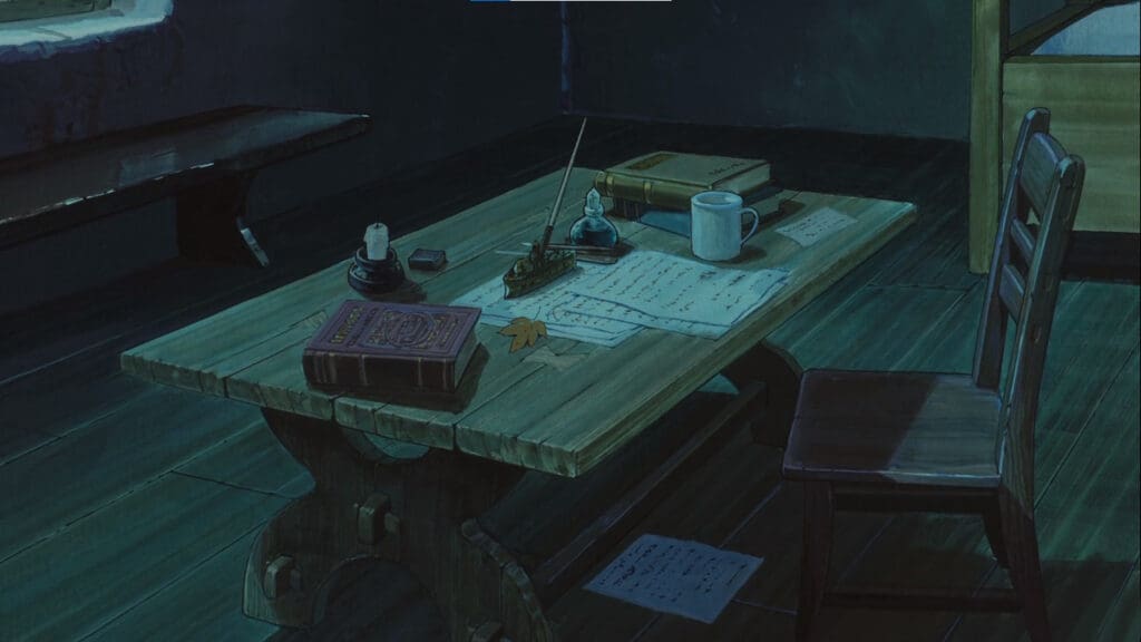 Howl's Desk in the Cottage