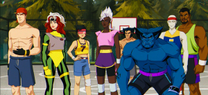 X-Men team in leisure wear. Image courtesy of IMDB.