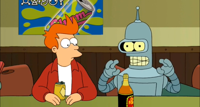 Futurama Bender Meets Fry