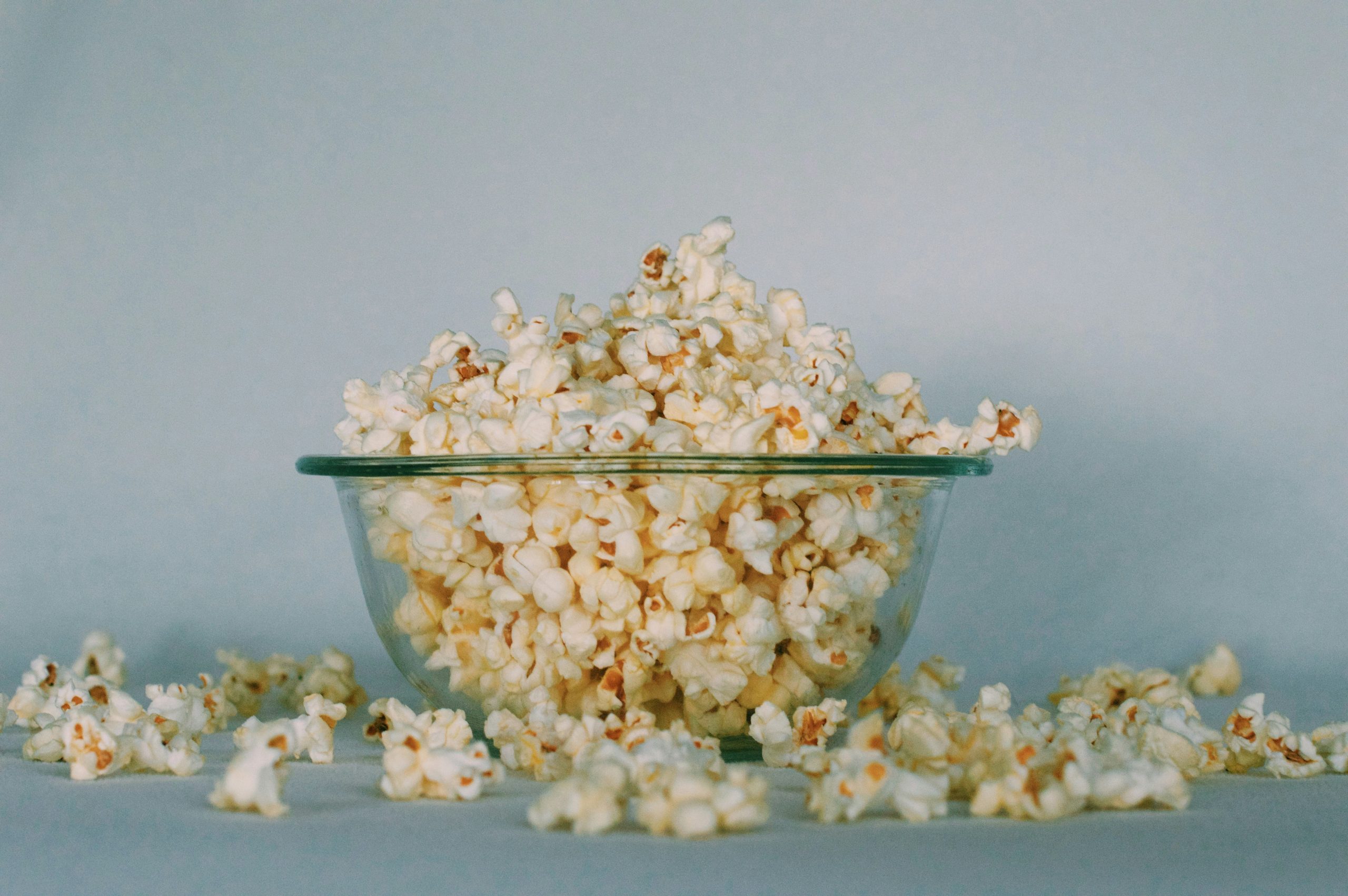 large bowl of popcorn, ready to watch Shardlake