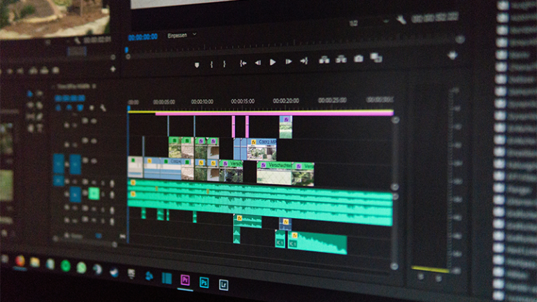 Adobe Premiere Pro, a program often used to edit video essays.