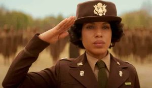 Kerry Washington As Charity Adams Earley in The Six Triple Eight