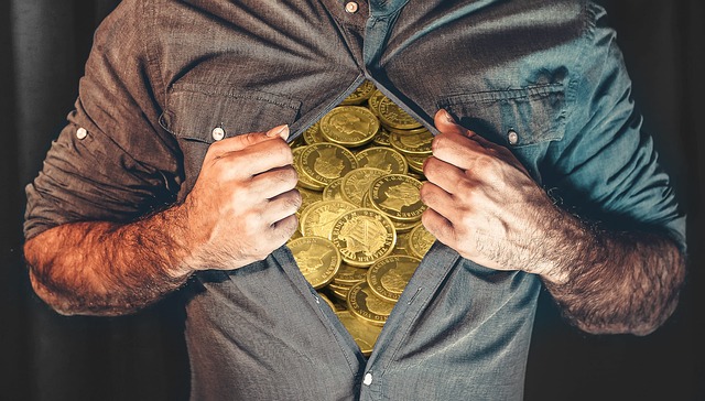 Zodiac sign - Picture of a man with coins