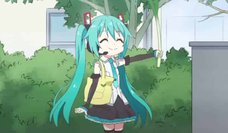 Hatsune Miku in an anime