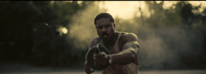 Screenshot of Michael B. Jordan as Smoke in Ryan Coogler's new movie Sinners.