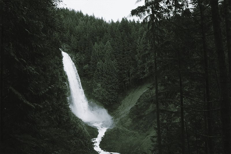 Wallace Falls in Washington state.