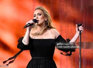 Adele performing