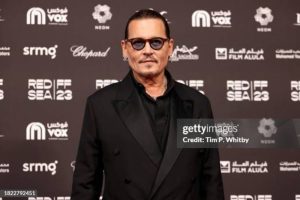 JEDDAH, SAUDI ARABIA - NOVEMBER 30: Johnny Depp attends the Opening Night screening of "HWJN" at the Red Sea International Film Festival 2023 on November 30, 2023 in Jeddah, Saudi Arabia. (Photo by Tim P. Whitby/Getty Images for The Red Sea International Film Festival)