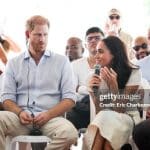 Prince Harry and Megan Markle on an organization fundraising meeting