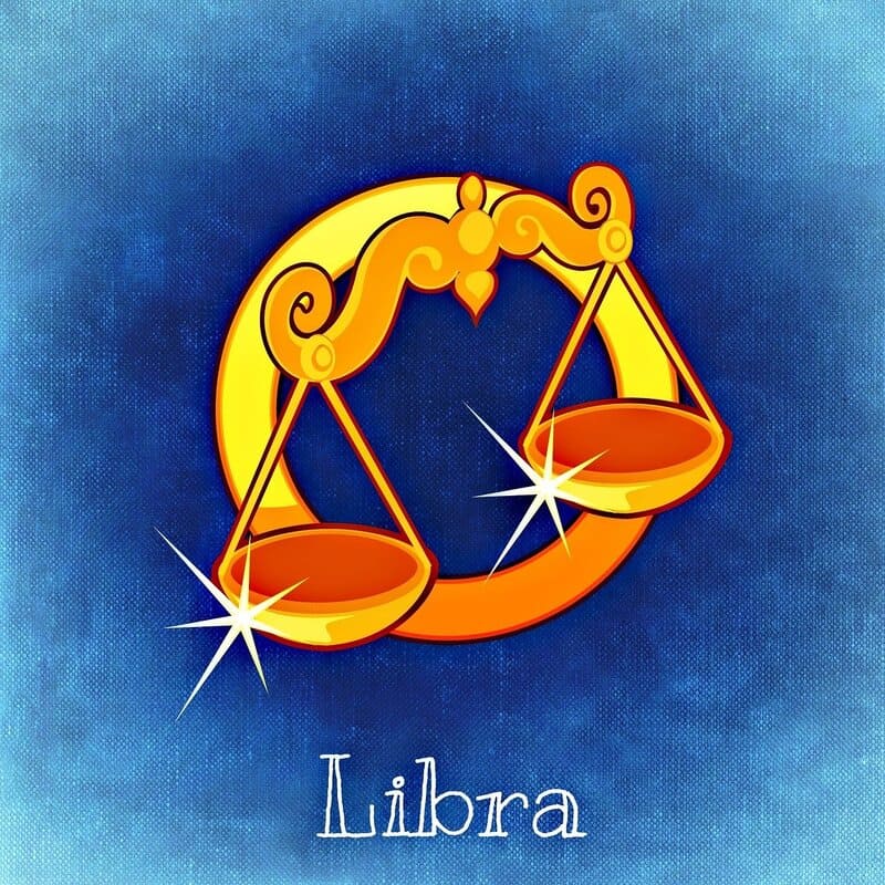 Libra Horoscope courtesy of https://pixabay.com/illustrations/libra-star-sign-horoscope-astrology-759380/