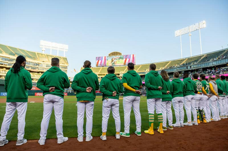 Green Day loves Oakland A's