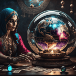 Libra Horoscope, courtesy of https://pixabay.com/illustrations/fortune-teller-glass-sphere-globe-8252782/