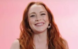 Lindsay Lohan in 2023, star and producer of the new Lindsay Lohan Netflix movie "Return to You"