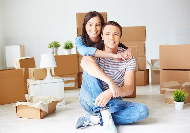 move in, new home, couple, new place, apartment, moving boxes, moving