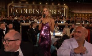 Nikki Glaser at the 2025 Golden GLobes