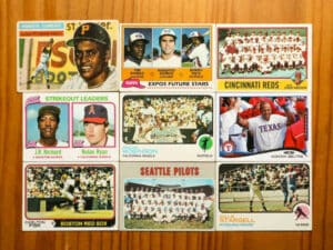 Baseball Card in Collection Book