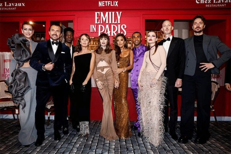 Image of "Emily in Paris" Crew Members at the French Global Premier
