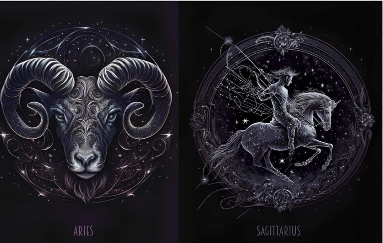 aries, sagittarius, ram, archer, centaur, zodiac, astrology