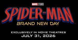 Spider-Man 4 Brand New Day title card, courtesy of Marvel Studios