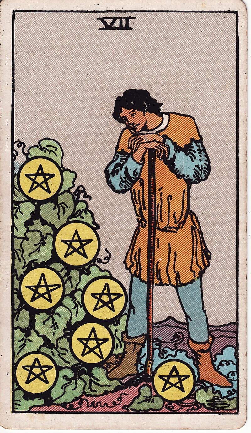 Seven of Pentacles Tarot Zodiac