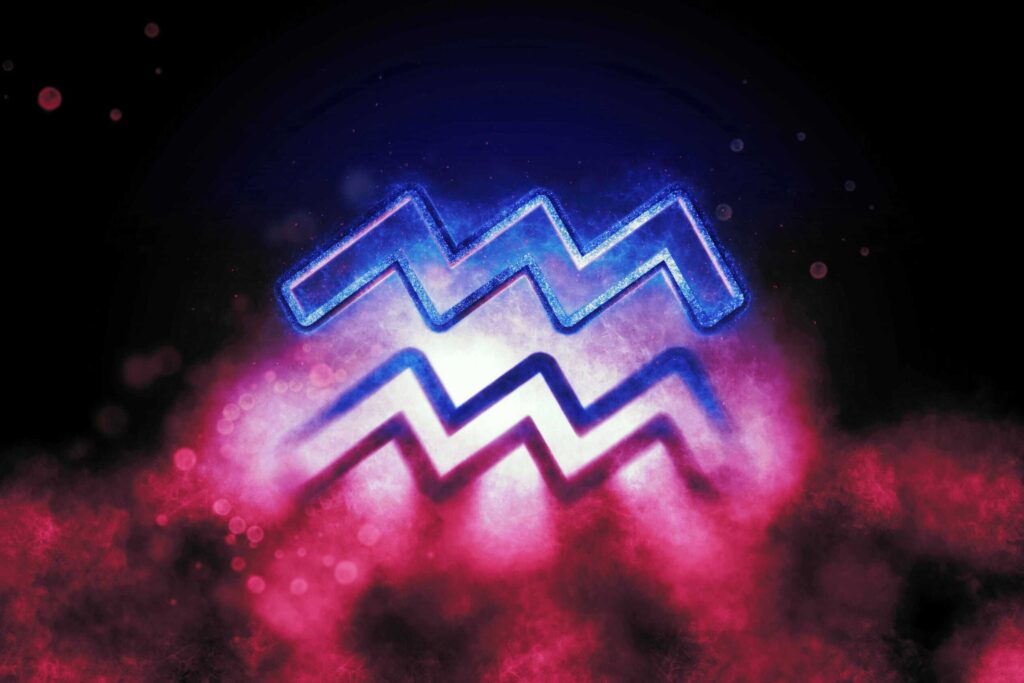 Aquarius, zodiac sign, symbol, water bearer, water and fire signs