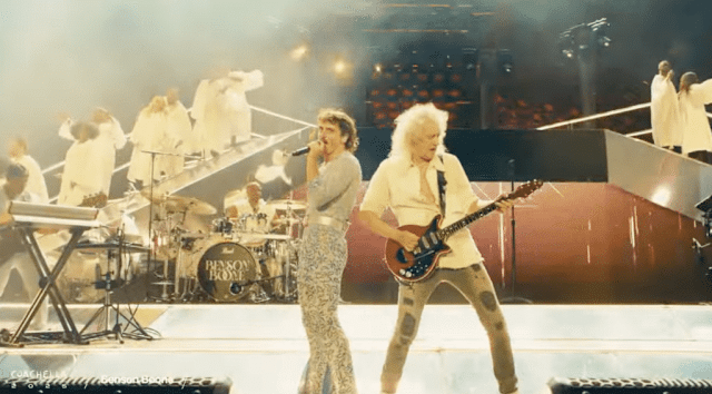 Brian May performs