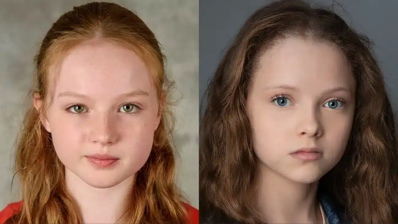 Molly McCann and Iona Bell as Louella and Lou Lou.