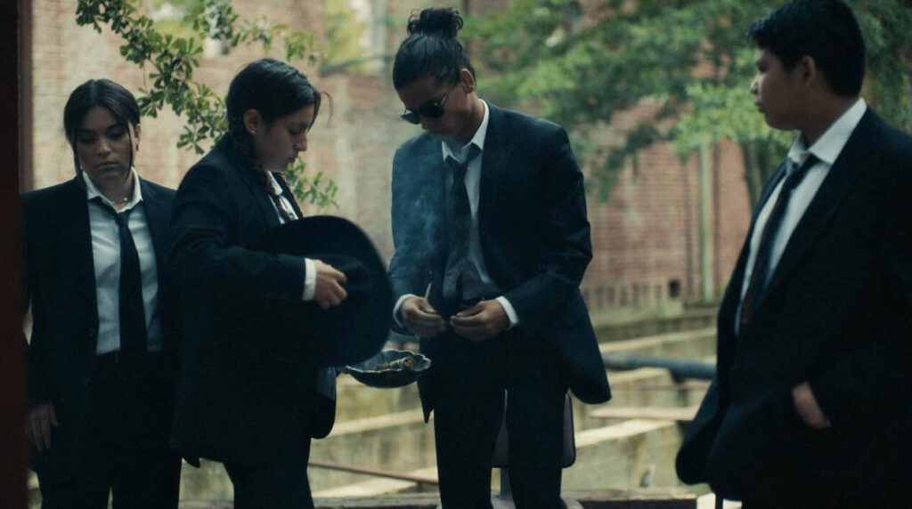 The main cast of Reservation Dogs in a promotional image for the comedy Hulu show.