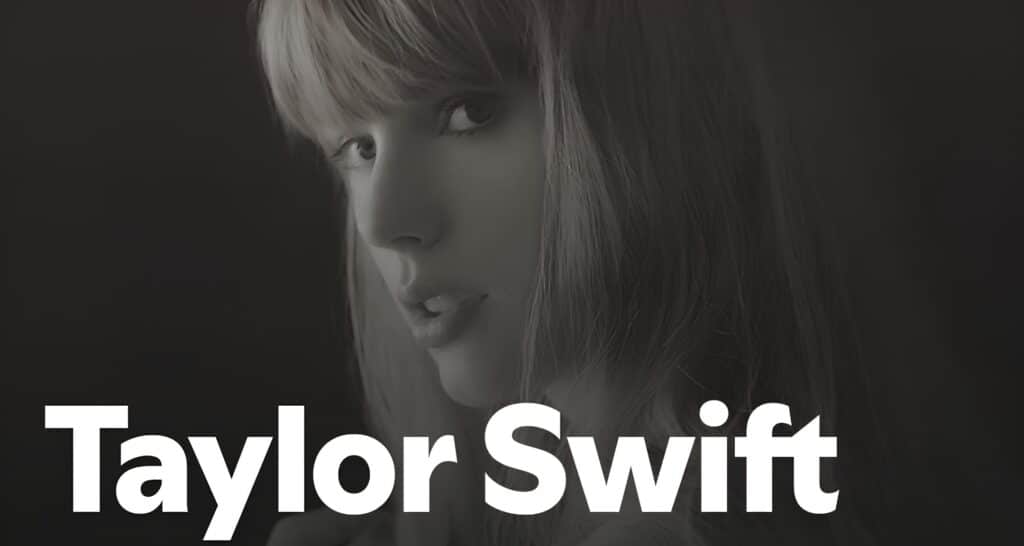 Taylor Swift promotional image for Spotify