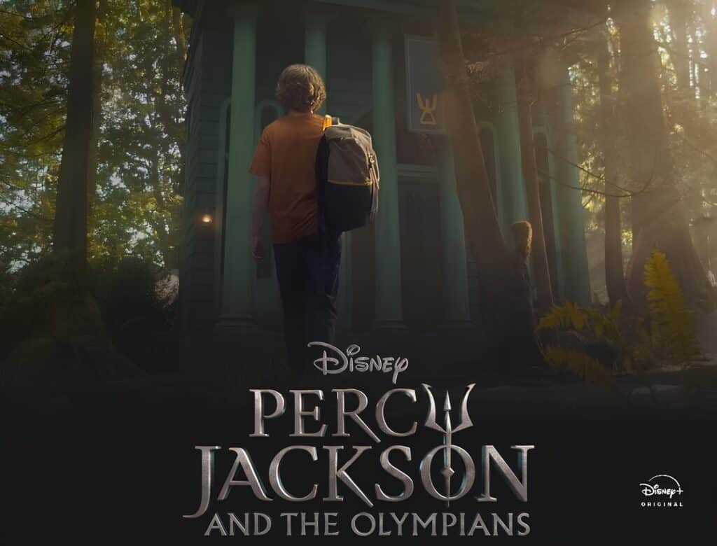 Percy Jackson and the Olympians promotional image screenshotted from disney+
