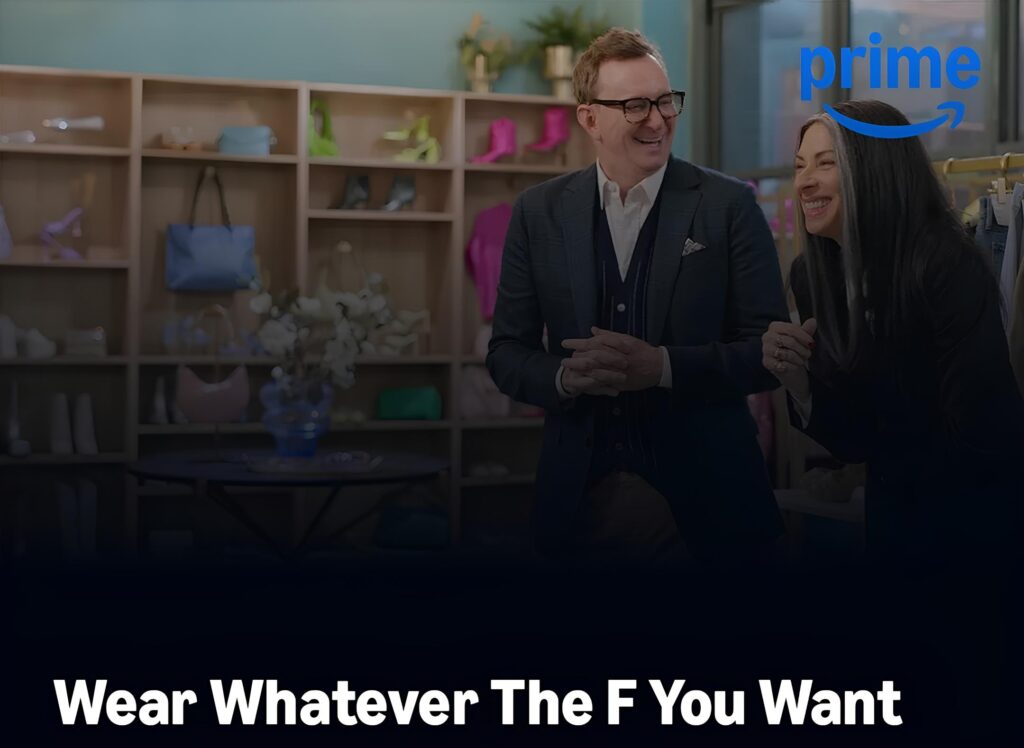 Promotional image for amazon prime video new series wear whatever the F you want