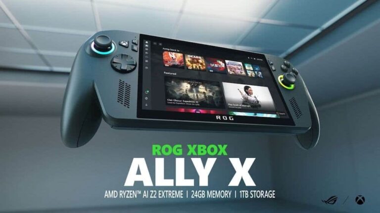 Image of Asus ROG Xbox Ally, courtesy of Microsoft and Asus.