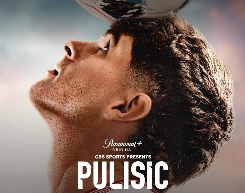 Pulisic CBS Sports documentary promotional image from paramount+