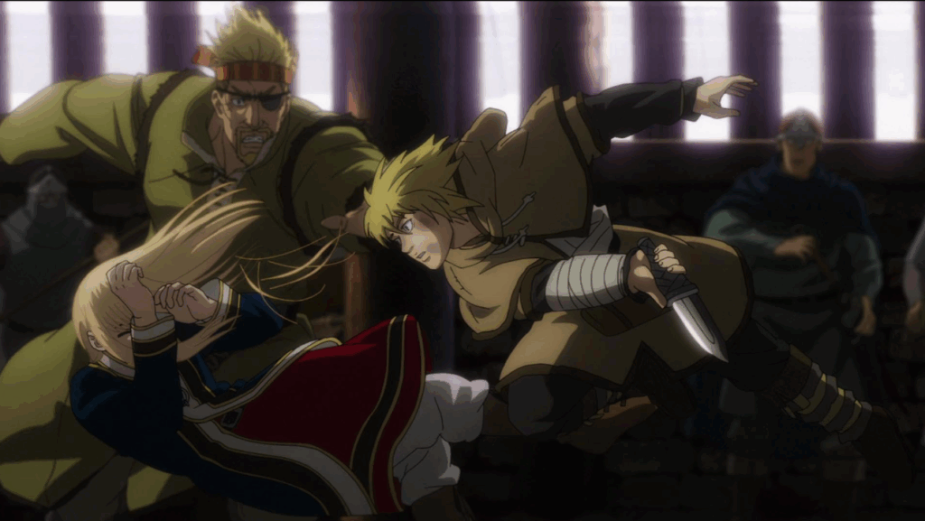 Thorfinn fighting in the Vinland Saga Manga's Finale.
