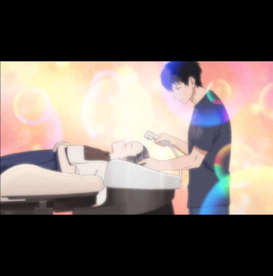 Witch Watch Episode 10 A Stray Cat's Bubble of Bliss - Morihito gives Nemu a bath