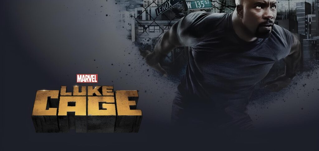 Marvel series Luke Cage promotional image from disney+