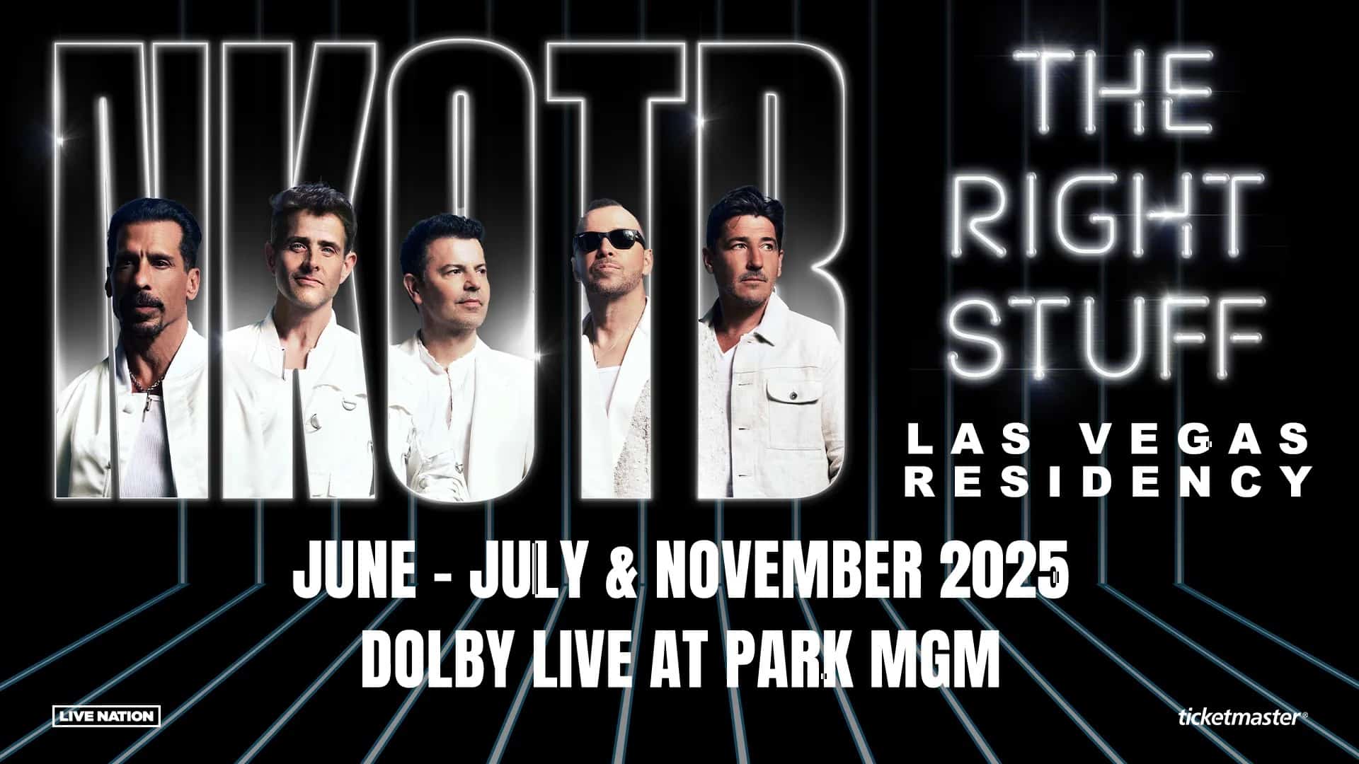 New Kids On The Block Las Vegas residency courtesy of Park MGM