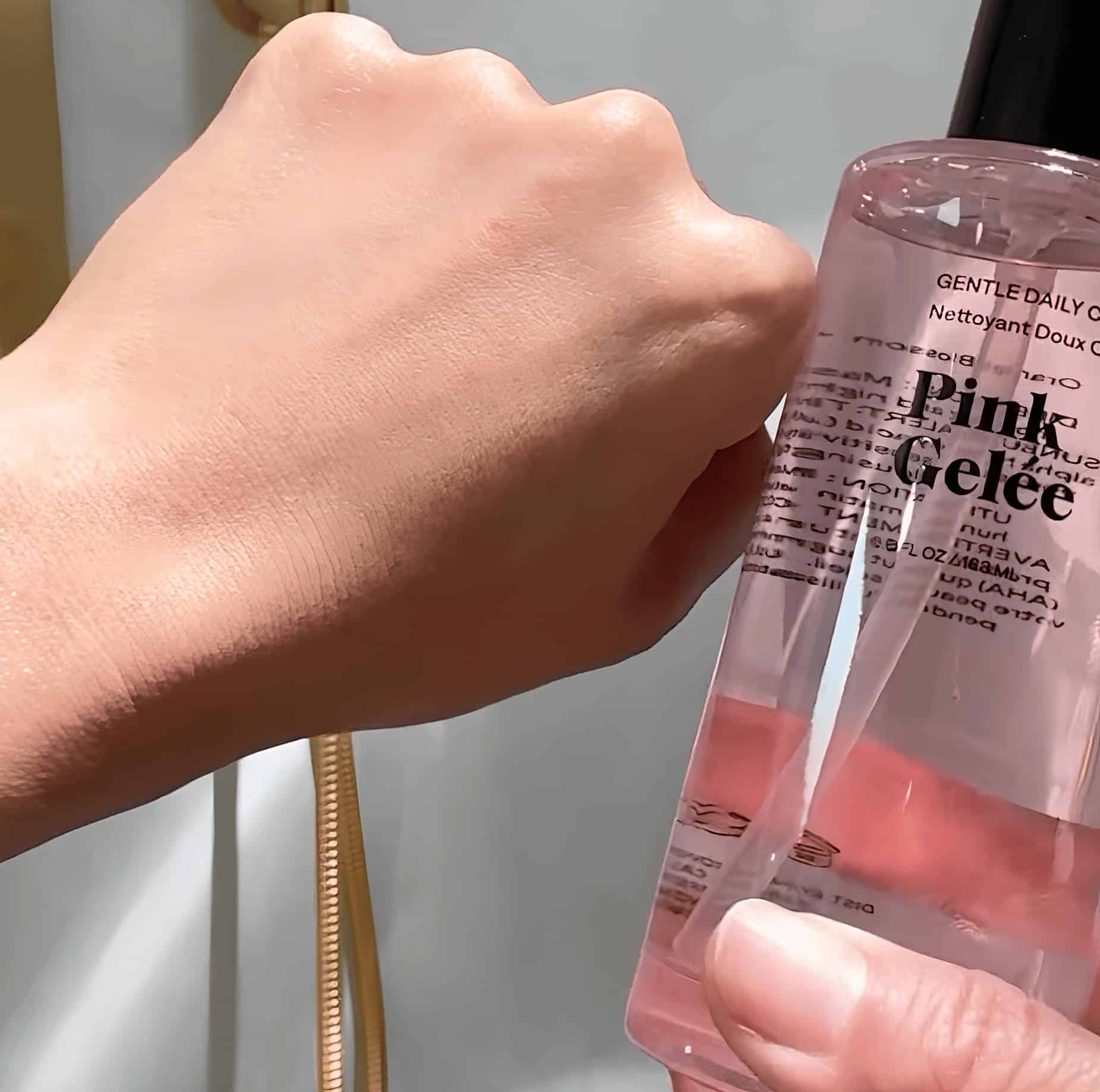 screenshotted image of Provence Beauty's best selling cleaner Pink Gelee