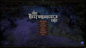 The Necromancer's Tale Title menu