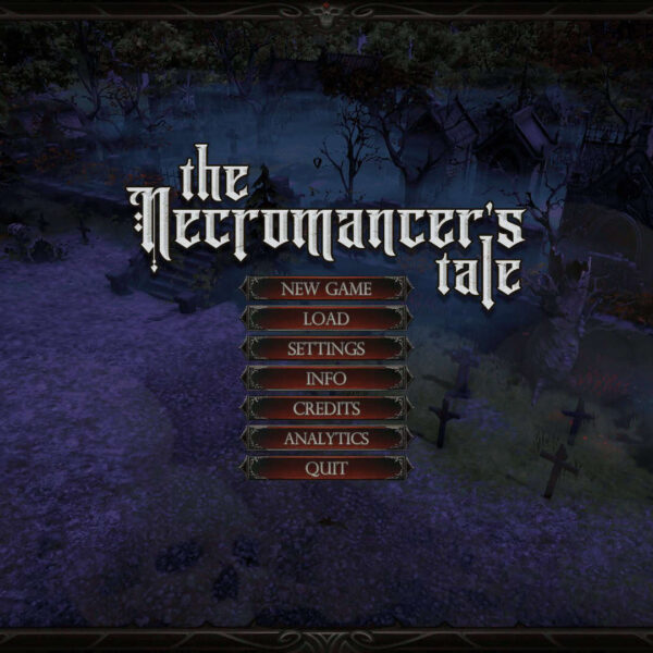 The Necromancer's Tale Title menu