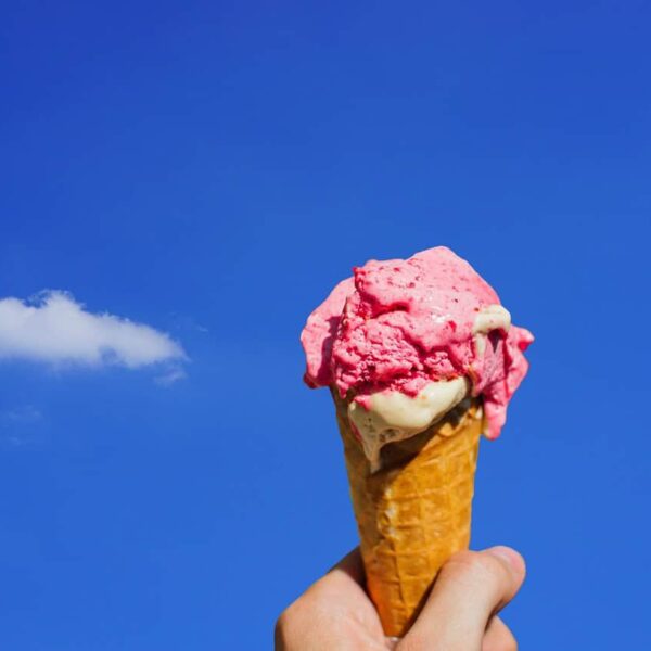 ice cream, milk ice cream, soft ice cream, ice cream cone, waffle, eating ice cream, refreshment, melt, food, cream ice cream, dessert, yummy, ice cream parlor, hand, keep, heaven, nature, clouds, summer, national ice cream day,