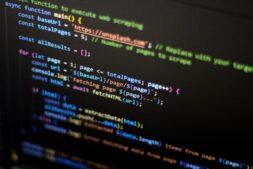 cyberattack, computer screen with a bunch of code on it