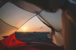 Camping on the beach