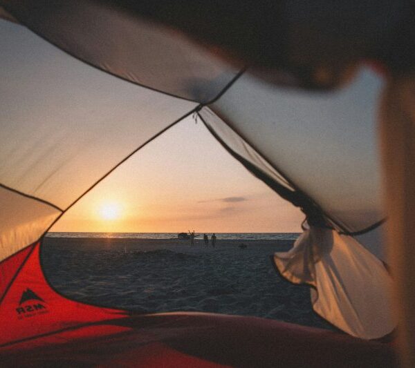 Camping on the beach