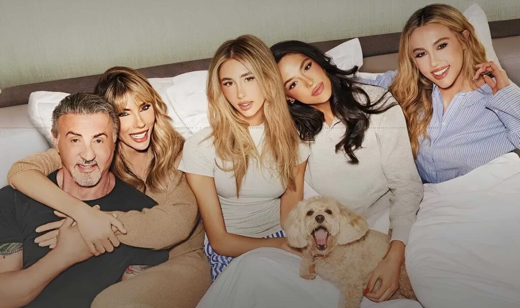 promotional image for the tv series The Family Stallone on paramount plus